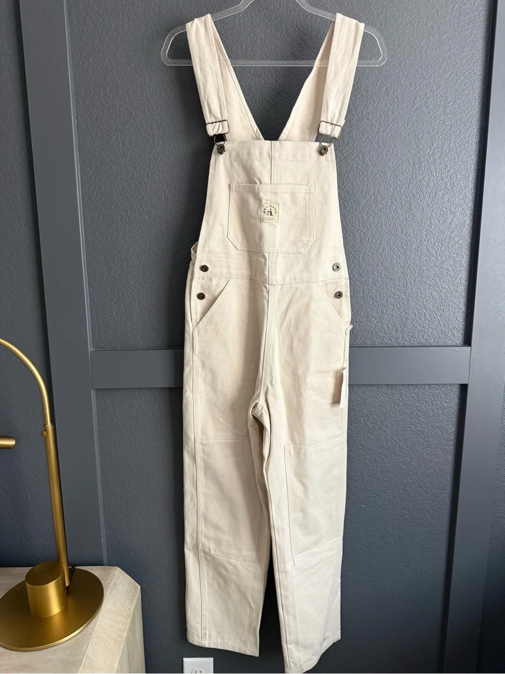 HEY GANG • NWT the Miner overalls in natural - 00 24-25 - Picture 2 of 10